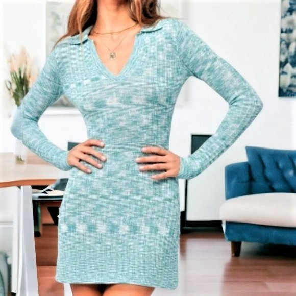 NWT 3PC BUNDLE L*SPACE by REVOLVE Aria Dress in Space-dye Ribbed M MSRP: $595 - Picture 3 of 13